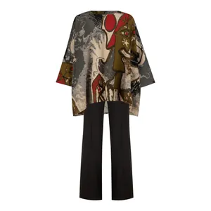 ست تونیک و شلوار زنانه السانا مدل درناز کد 119402