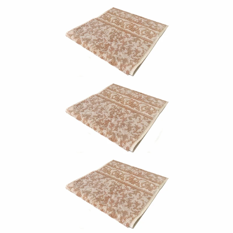 حوله دستی فرش مریم مدل Abr1 سایز 30x60 سانتی متر بسته 3 عددی