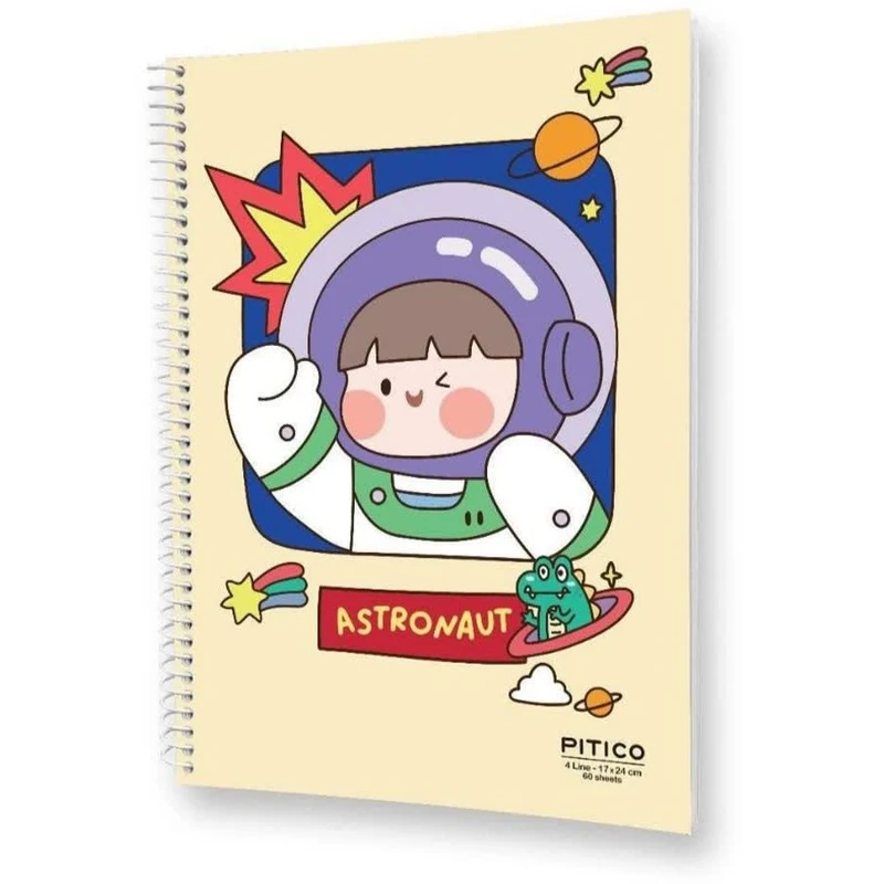 دفتر زبان 60 برگ پیتیکو مدل آسترونات