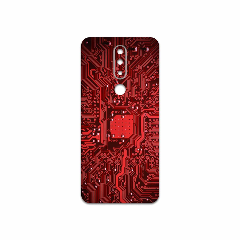 برچسب پوششی ماهوت مدل Red Printed Circuit Board مناسب برای گوشی موبایل نوکیا 5.1 Plus