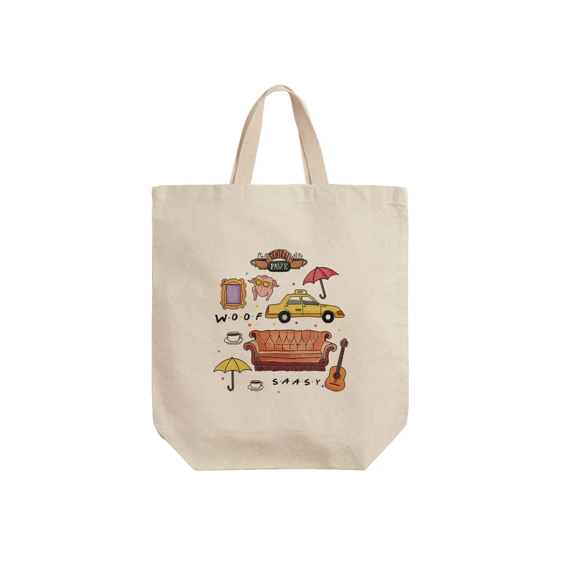 ساک خرید ترمه طراحان ایده مدل پترن فرندز کد cfp2017 - S