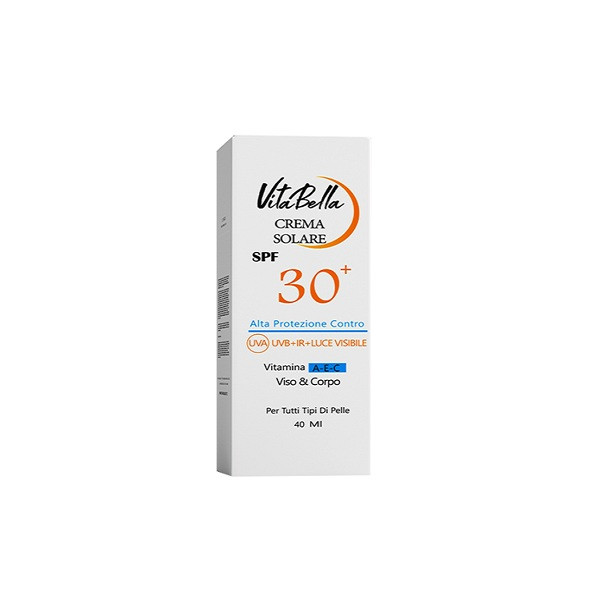کرم ضدآفتاب بی رنگ ویتابلا SPF30  مدل 02 مناسب انواع پوست حجم 40 میلی لیتر