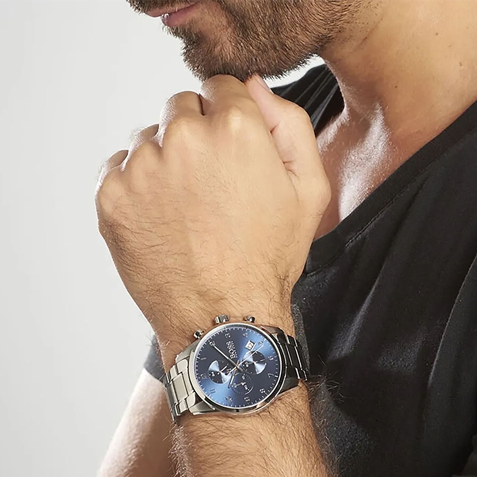 ساعت مچی عقربهای کوارتز مردانه هوگو باس مدل b1513784 - - 6