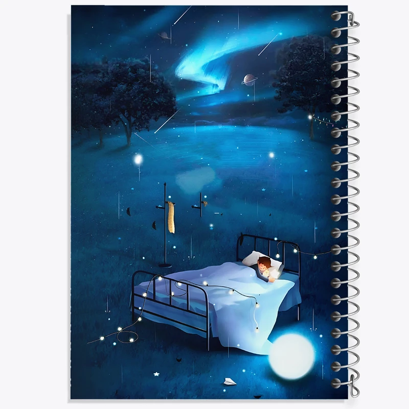 دفتر مشق 50 برگ خندالو طرح پسر و تخت جادویی کد F6434