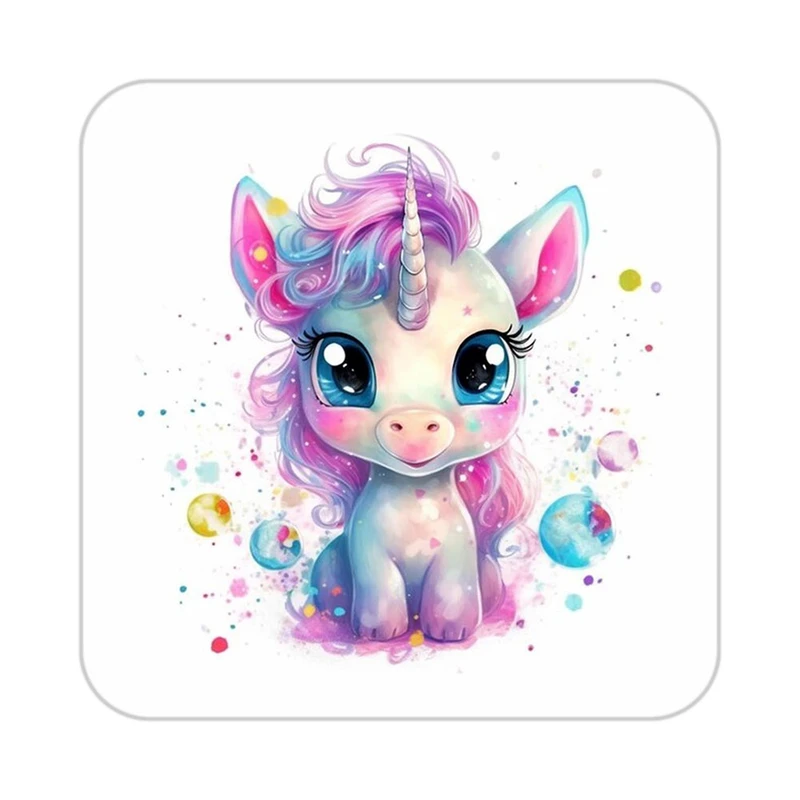 زیر لیوانی کاکتی طرح اسب تک شاخ و یونیکورن مدل mp33434