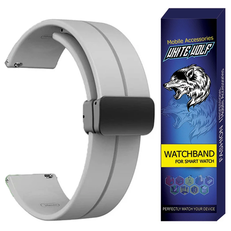 بند وایت ولف مدل WB-MAG مناسب برای ساعت هوشمند امیزفیت Bip 3 / Bip 3 Pro /20mm