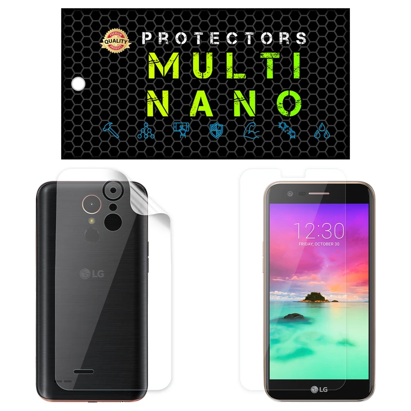 محافظ صفحه نمایش مولتی نانو مدل X-SFT مناسب برای گوشی موبایل ال جی K10 2017 به همراه محافظ پشت
