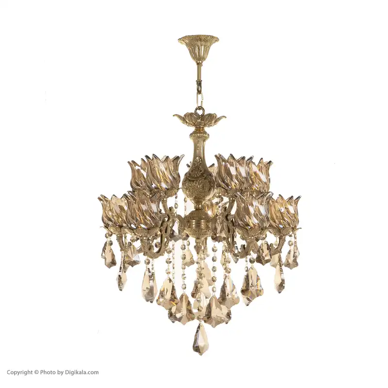 لوستر 10 شعله شاهان تک کد M/6015