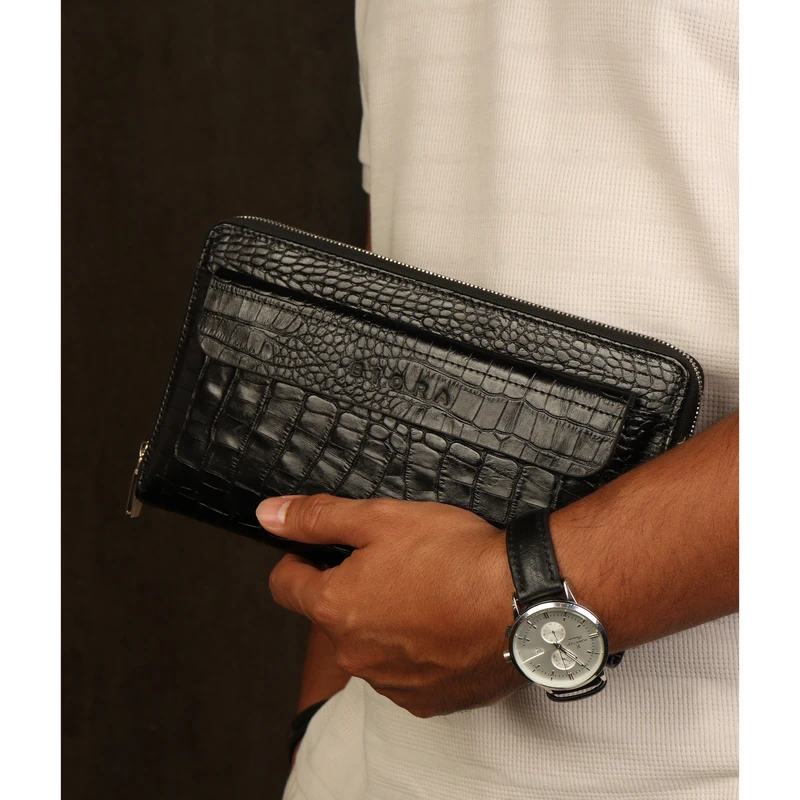 عکس شماره 12 : کیف دستی بیورا مدل چرم طبیعی کروکودیلی pa05