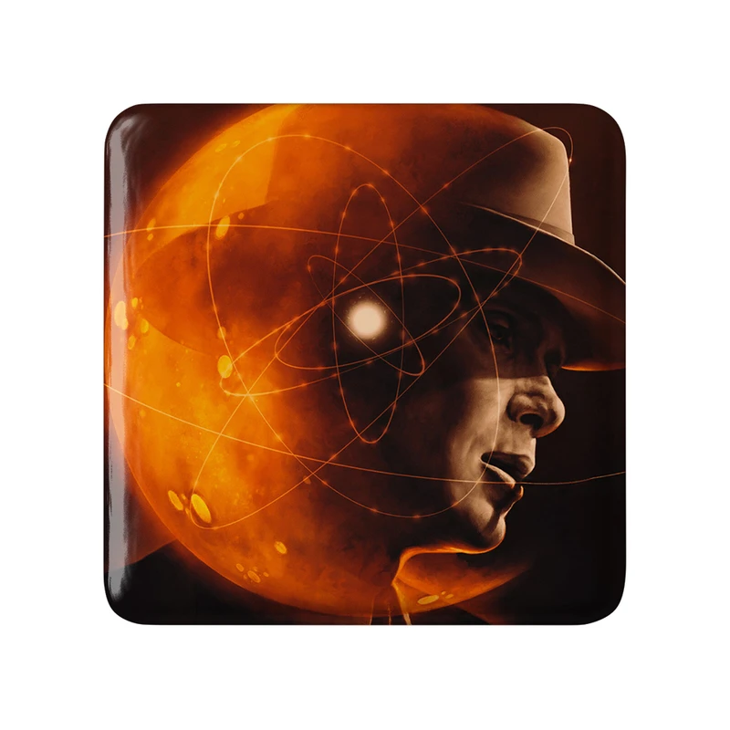 مگنت خندالو طرح اوپنهایمر Oppenheimer مدل مربعی کد 31022