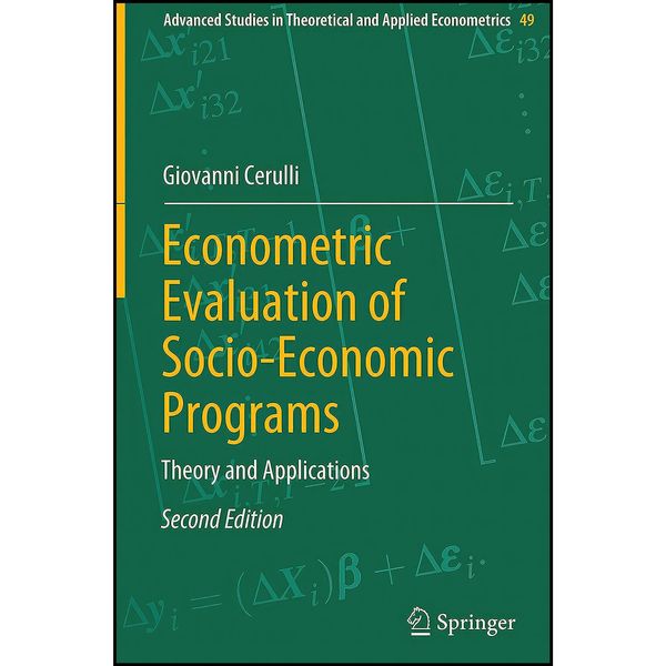 کتاب Econometric Evaluation of Socio-Economic Programs اثر Giovanni Cerulli انتشارات Springer
