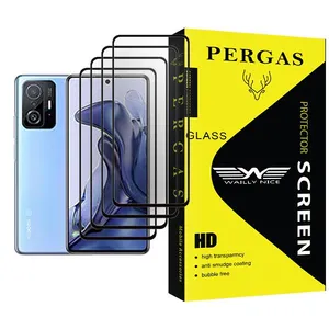 Waily Nice Pergas Glass MIX004 Screen Protector For Xiaomi 11T Pack Of 4