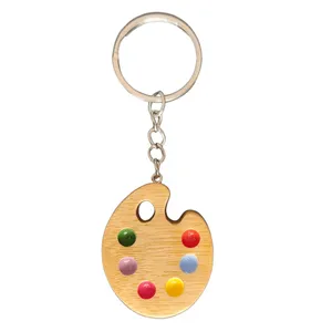 سرکلیدی دست ساز طرح پالت رنگ 