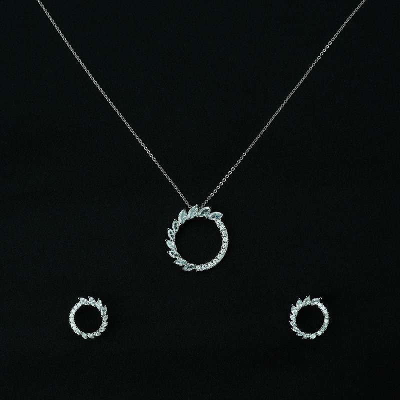 نیم ست زنانه مدل نگین ریز نیم ست زنانه مدل نگین ریز