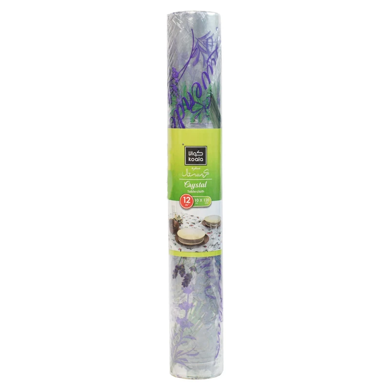 سفره یکبار مصرف کوالا مدل کریستال طرح Lavender رول 10 متری