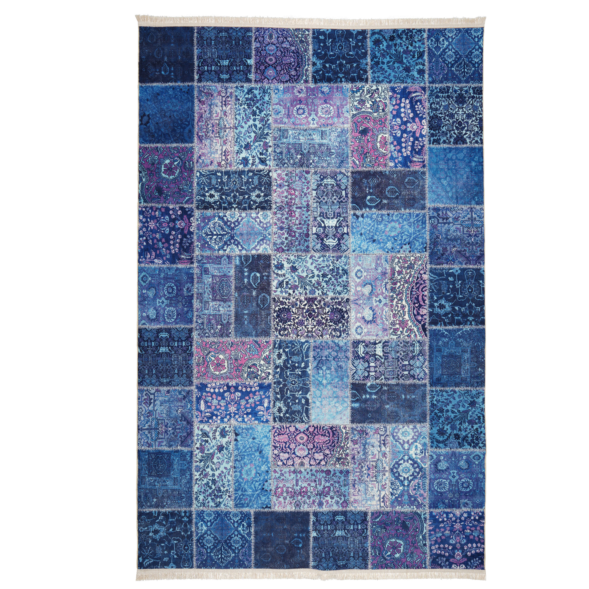 فرش ماشینی محتشم مدل چهل تکه کد 100511