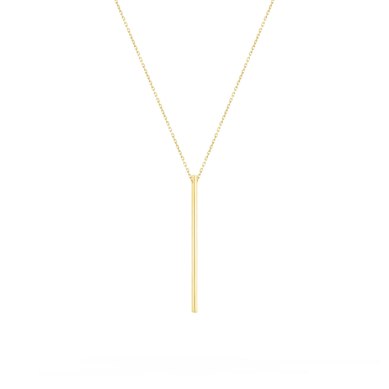 گردنبند طلا 18 عیار زنانه طلا و جواهر درریس مدل پروفیل تک -  - 1