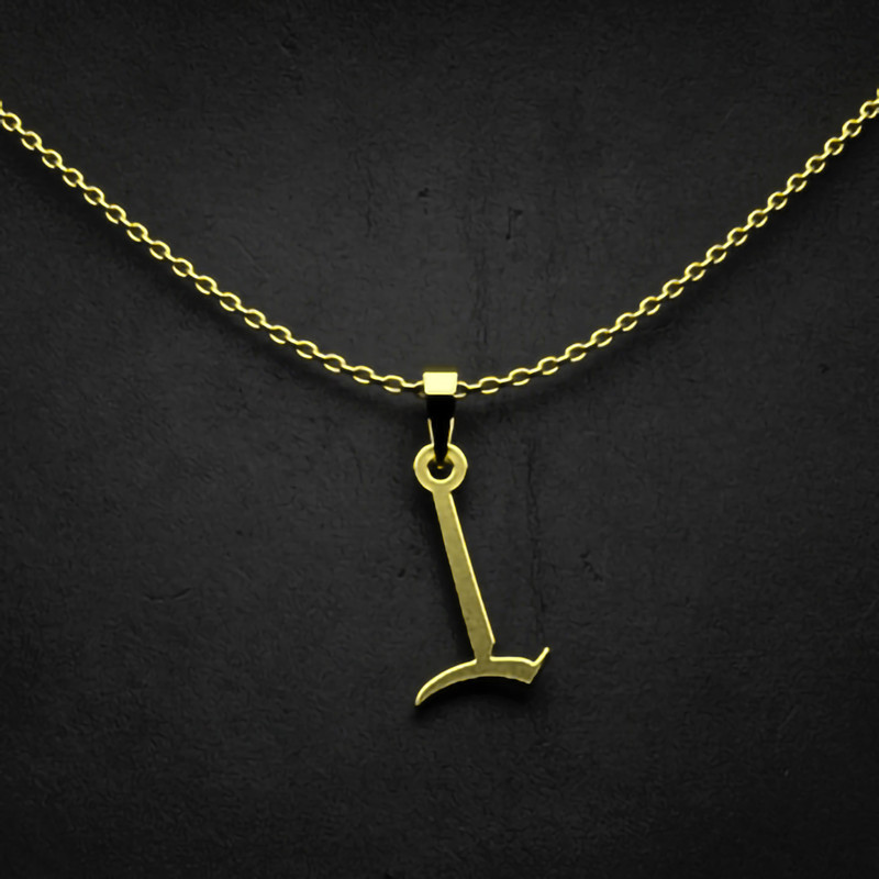 گردنبند طلا 18 عیار زنانه مدوپد مدل حرف آ کد I3-1-1717