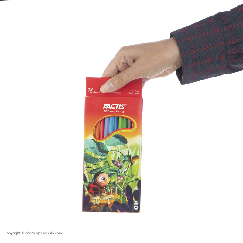 مداد رنگی 12 رنگ فکتیس مدل Bugs Friendship کد F07112212