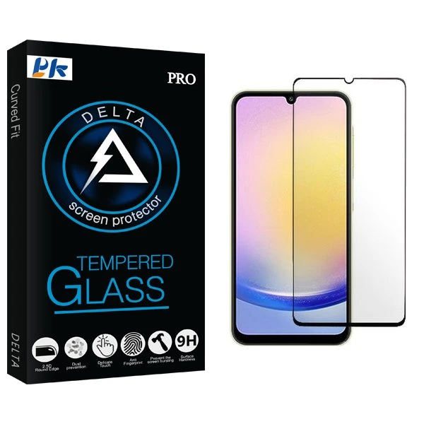 محافظ صفحه نمایش شیشه ای پی کی مدل Delta مناسب برای گوشی موبایل سامسونگ Galaxy A25