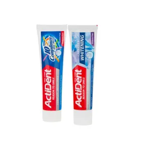 خمیر دندان اکتیدنت مدل کامپليمکس و  سفید کننده وزن 130 گرم مجموعه 2 عددی