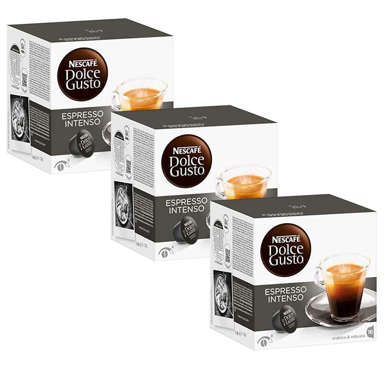 کپسول قهوه اسپرسو اینتنسو دولچه گوستو 3 بسته 16 عددی