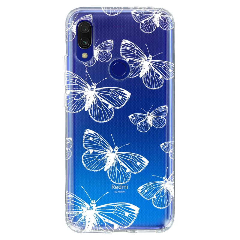 کاور مگافون طرح پروانه مدل C54-W مناسب برای گوشی موبایل شیائومی Redmi 7