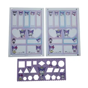 برچسب مدل اسم طرح کرومی کد mn12 به همراه خط کش بسته 3 عدی