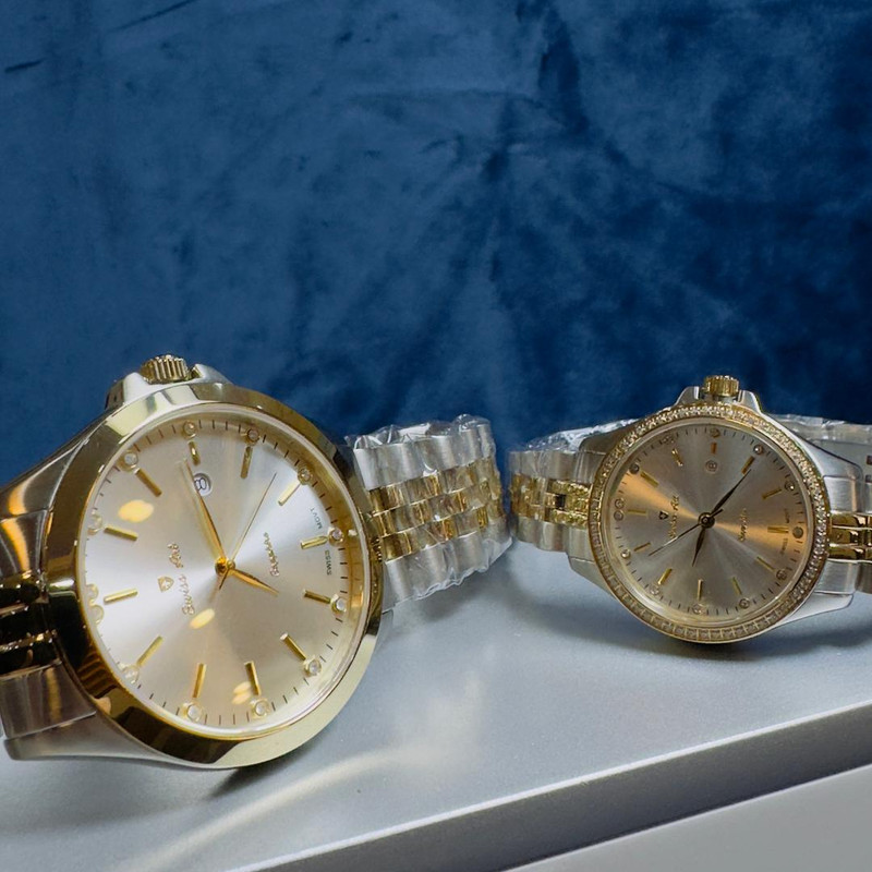 ست ساعت مچی عقربه‌ای زنانه و مردانه سوئیس آرت مدل 620005-6-04