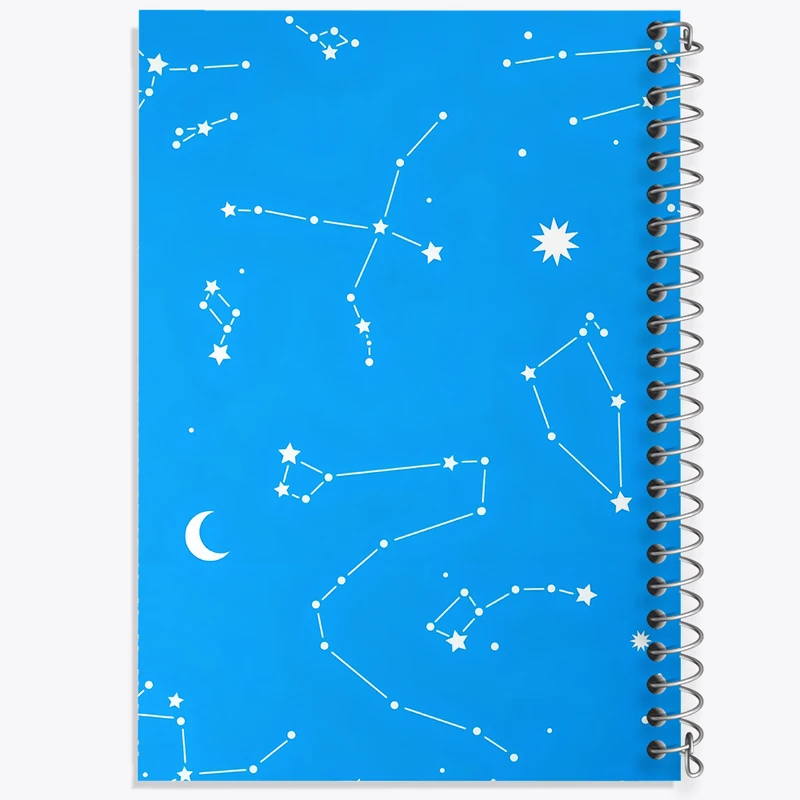 دفتر مشق 100 برگ خندالو طرح ماه و ستاره کد N5460