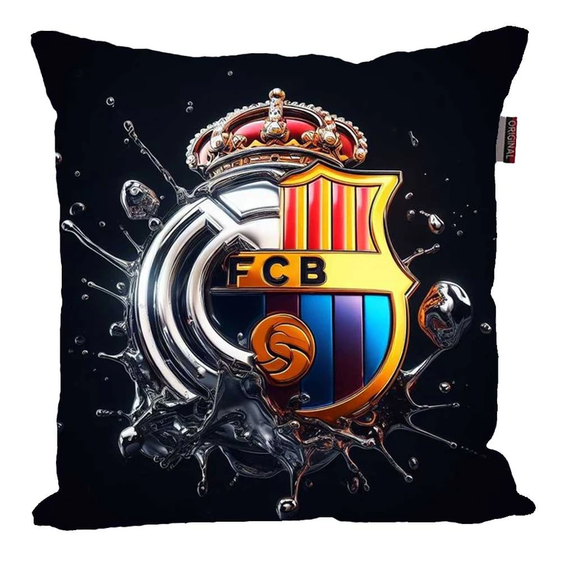 کوسن پاد آفرین مدل فوتبالی طرح رئال مادرید بارسلونا کد 02001