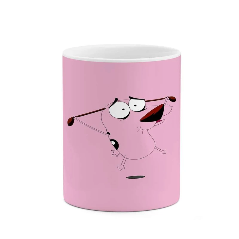 ماگ کاکتی مدل کارتون Courage The Cowardly Dog کد mgh22410