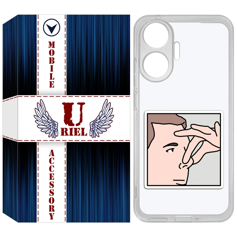 کاور یوریل مدل Clear کد 87 طرح دماغ مناسب برای گوشی موبایل شیائومی Poco F7