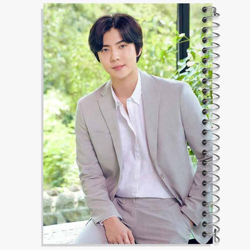 دفتر مشق 50 برگ خندالو مدل سهون گروه اکسو EXO کد 13479