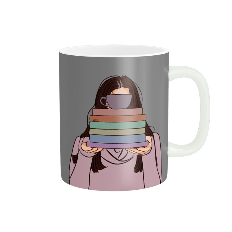 ماگ پادآفرین مدل روز کتاب کتابخوانی و کتابدار کد p1805