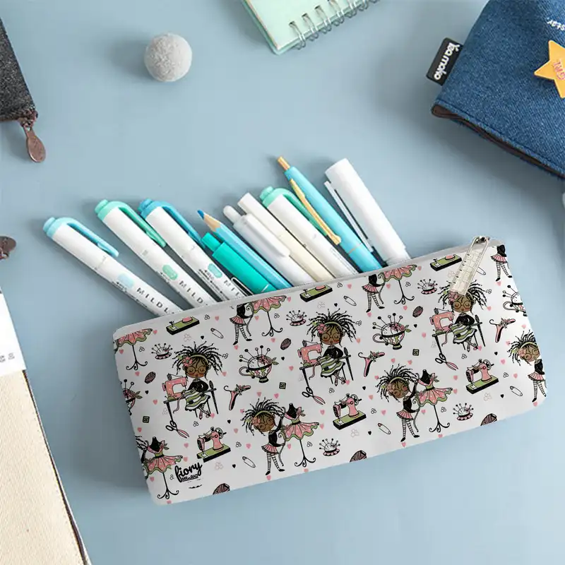 جامدادی مستر راد مدل دختر فانتزی طرح خیاط کد fiory 2028