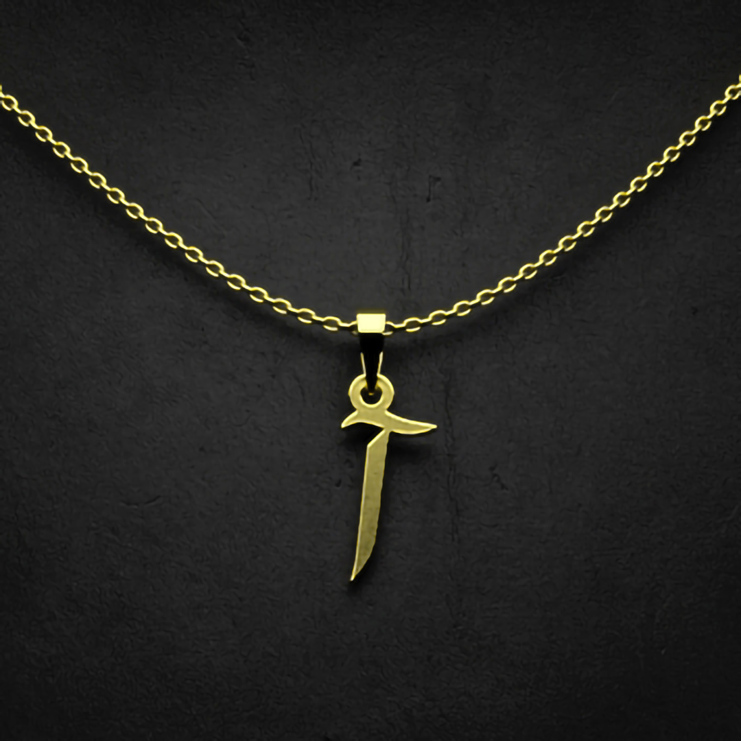 گردنبند طلا 18 عیار زنانه مدوپد مدل حرف آ کد I3-1-1161