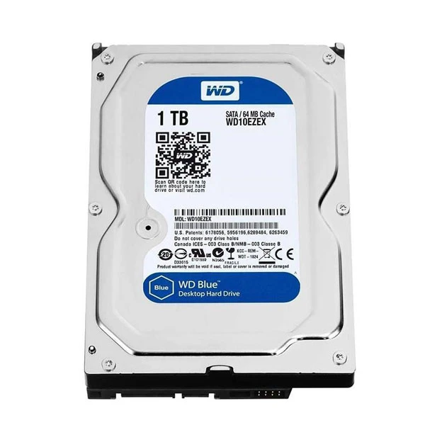 هارد دیسک اینترنال وسترن دیجیتال مدل WD BLUE  ظرفیت 1ترا بایت 