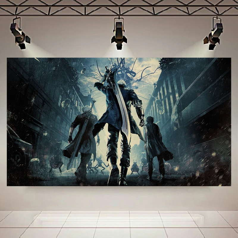 پوستر پارچه ای طرح گیم مدل Devil May Cry 5 کد AR17720