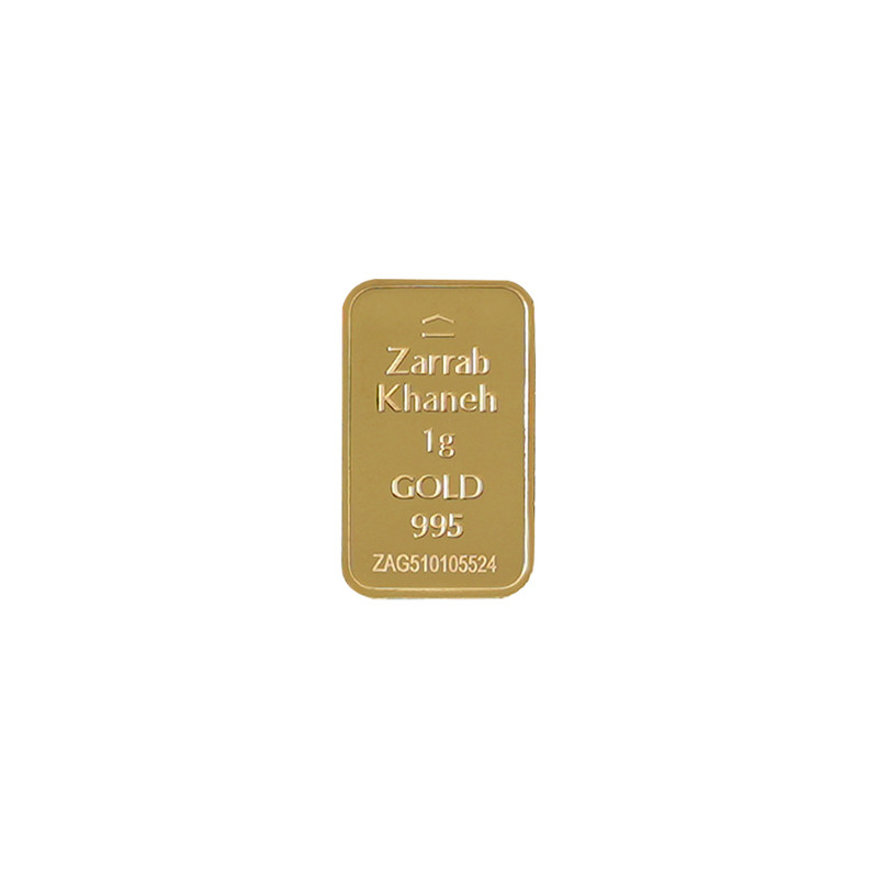شمش طلا 24 عیار ضرابخانه مدل 1G - 3
