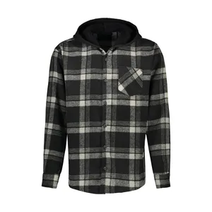 پیراهن آستین بلند کلاه دار مردانه ان سی نو مدل ماندی رنگ مشکی