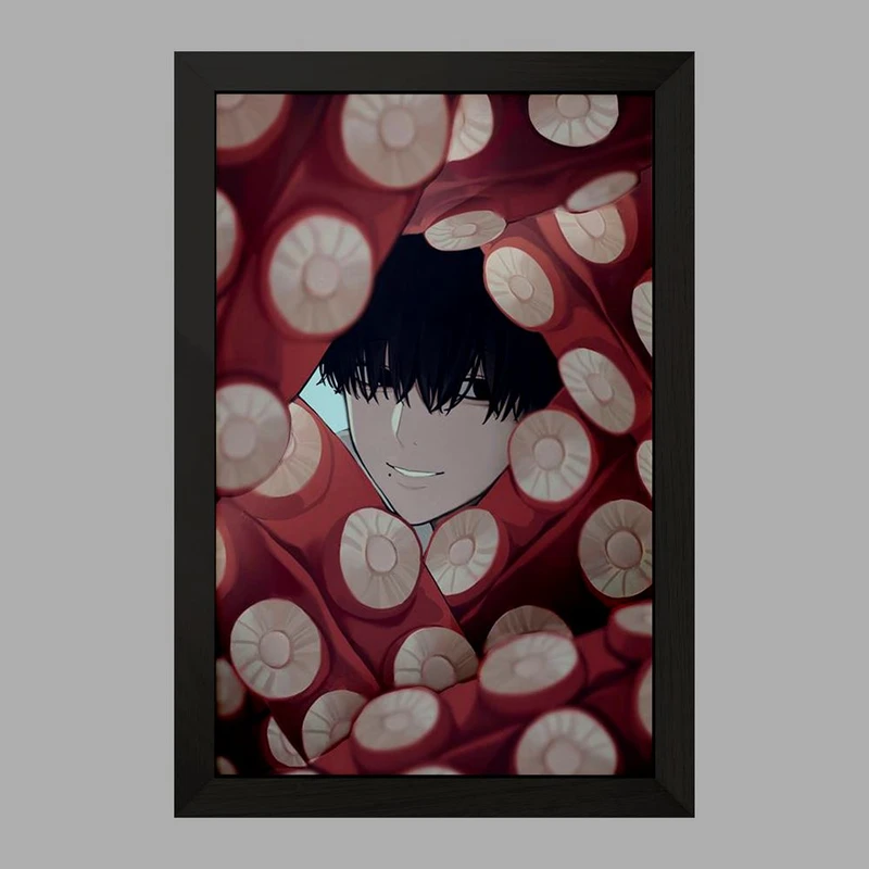 تابلو خندالو مدل یوشیدا انیمه مرد اره ای Chainsaw Man  کد 17975