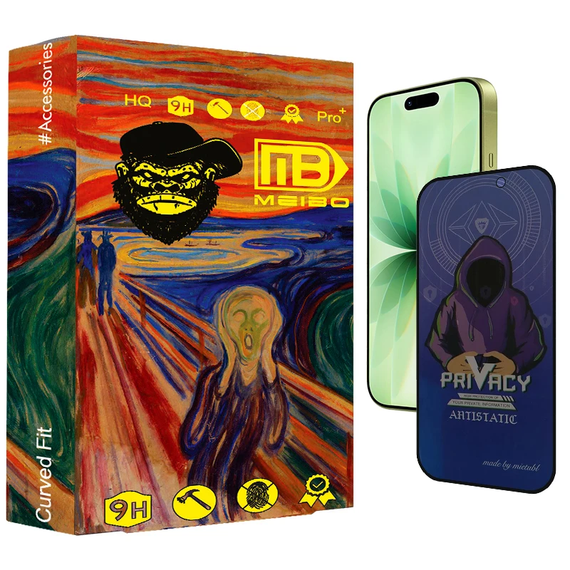 محافظ صفحه نمایش حریم شخصی میبو مدل Antistatic Aura 007 مناسب برای گوشی موبایل اپل iphone 17 pro