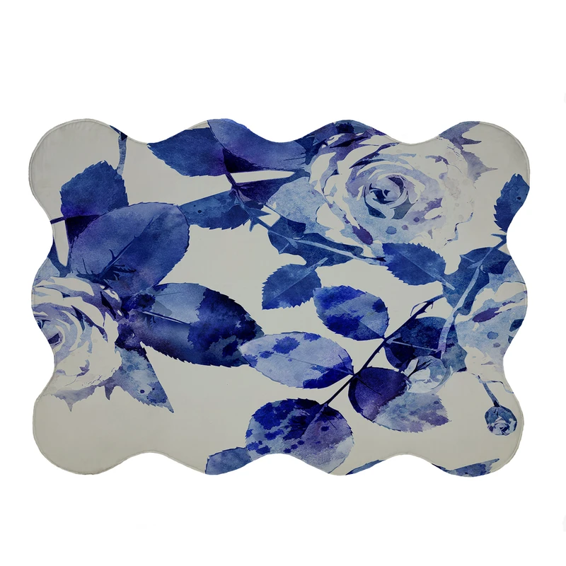 پادری مدل دالبر طرح گل کد 5592 سایز 80x110 سانتی متر 