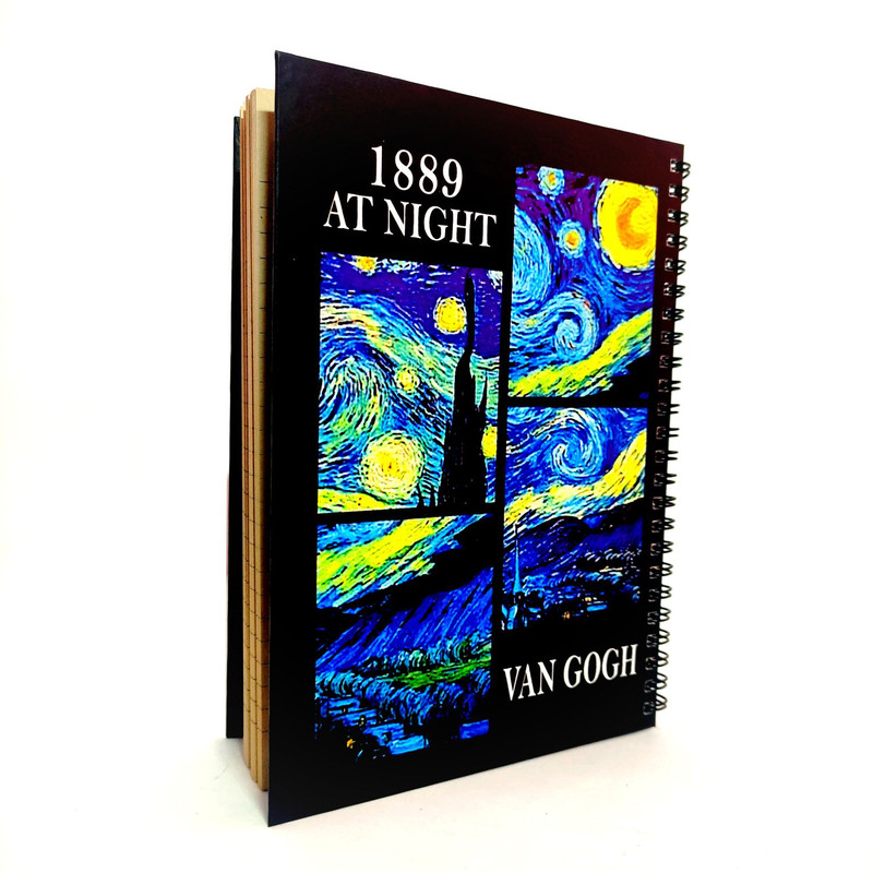 دفتر مشق 70 برگ مدل شب پرستاره کد LA5-380do