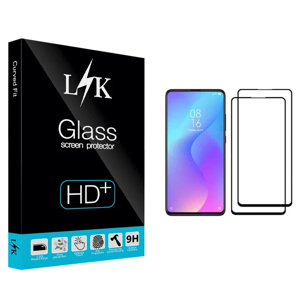 محافظ صفحه نمایش ال کی مدل Hard glass مناسب برای گوشی موبایل شیائومی Poco X3 NFC بسته 2 عددی