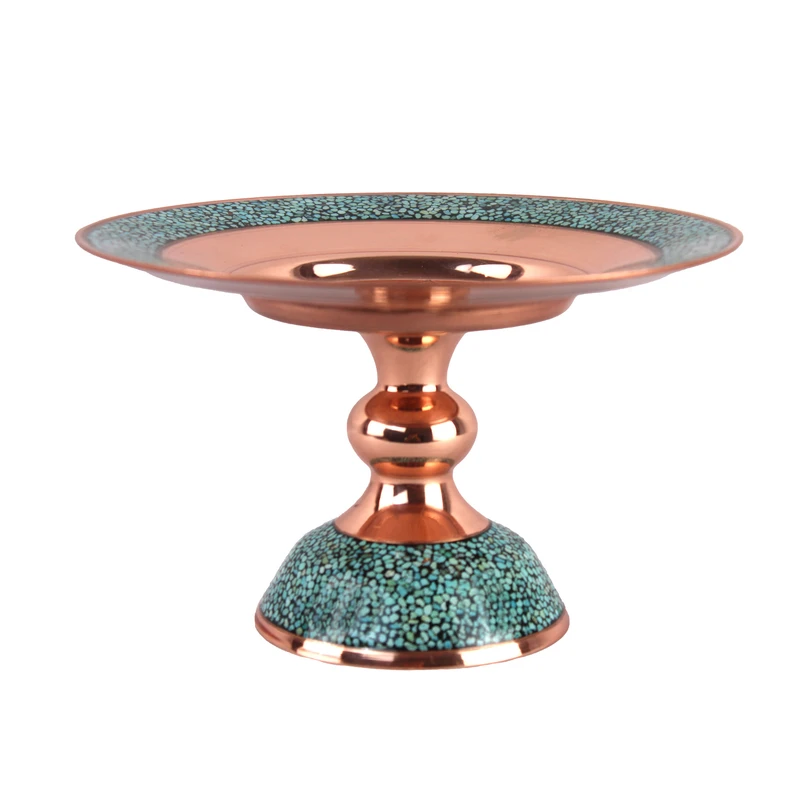 شیرینی خوری فیروزه کوبی مدل گرد کد shi20