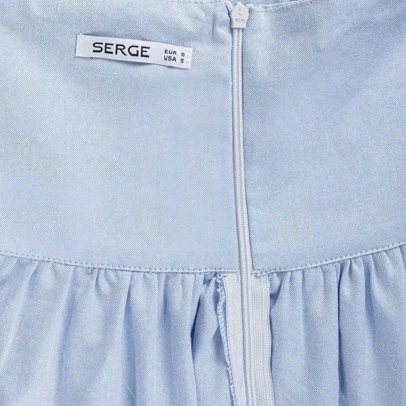 دامن کلوش زنانه سرژه مدل 210234 رنگ آبی روشن