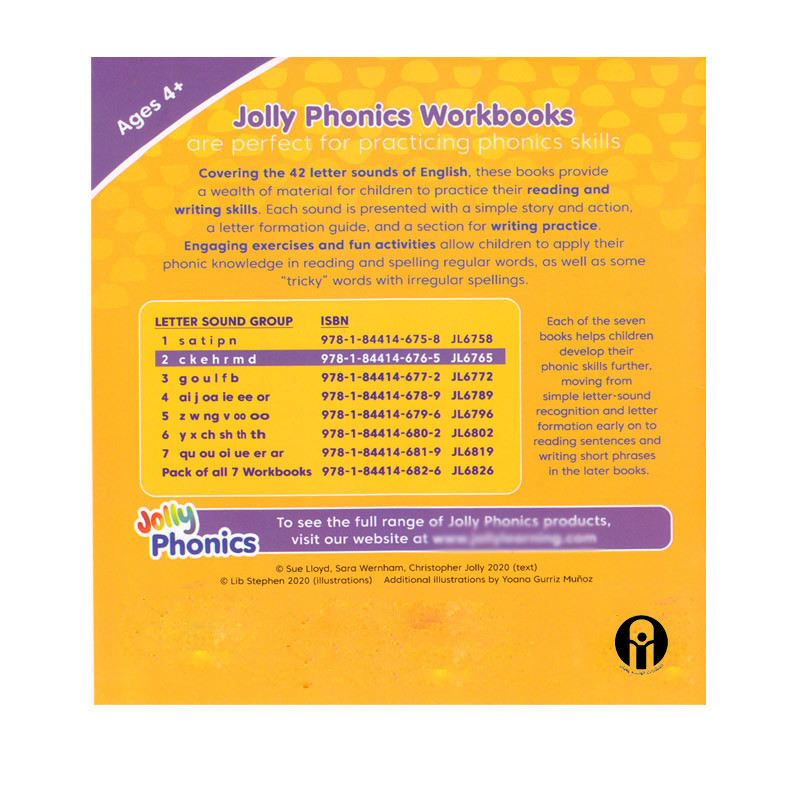 قیمت و خرید کتاب Jolly Phonics Workbook 2 اثر Sara Wernham and Sue ...
