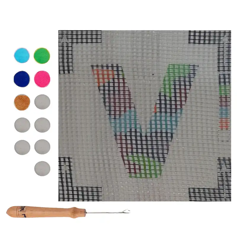 بسته فرشینه بافی مدل V-3006 مجموعه 13 عددی